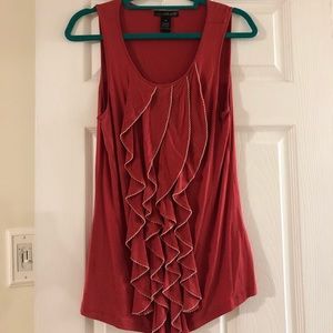 Red Sleeveless Blouse